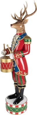 Obrázek produktu pro Clayre & Eef Vánoční dekorace figurka jelena 25x22x82 cm hnědý plast