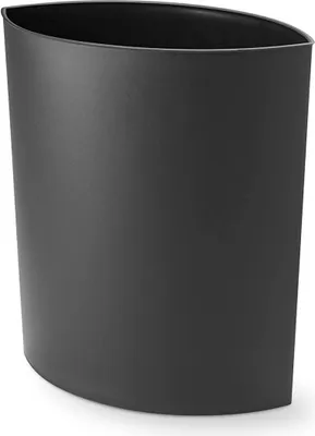 Produktbild von Authentics Maxi Lip Papierkorb, Abfalleimer, Mülleimer, Polypropylen, Matt Schwarz, 1090799