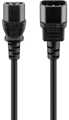 Obrázok produktu pre goobay Kaltgeräte Verlängerungskabel schwarz 3 m