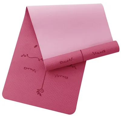 Immagine prodotto di Tappetino per yoga, realizzato in materiale TPE, dimensioni 183 x 61 cm, spessore 6 mm, antiscivolo, ideale per il fitness