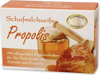 Produktbild von Florex Schafmilchseife Seifenstück Verpackt Propolis Naturprodukte 100g