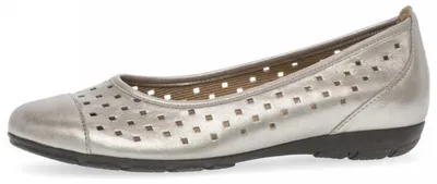Produktbild von Gabor 44169-62 Damenschuhe, Ballerina, Leder, Mutaro (Metallic-Mocca),Hovercraft - Damenschuhe Modische Pumps / Ballerina, Mehrfarbig, leder (eclisse metallic), absatzh&oumlhe: 18 mm
