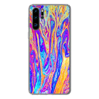 Produktbild von MuchoWow® Handyhülle Schutzhülle Hülle für Huawei P30 Pro Kunst - Farben - Psychedelisch Silikon Softcase Handy Hülle - Schutzdeckel