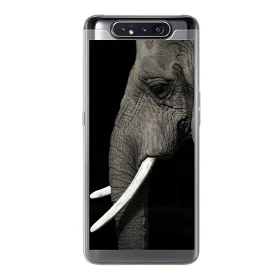 Produktbild von MuchoWow® Handyhülle Schutzhülle Hülle für Samsung Galaxy A80 Elefant - Tier - Stoßzahn Silikon Softcase Handy Hülle - Schutzdeckel