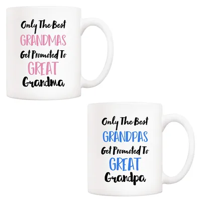Kaffeetassen-Set Großeltern-Geschenk 11 oz, 2er-Pack