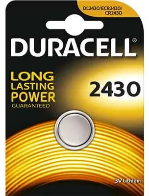 Produktbild von Duracell 2430, Einwegbatterie, CR2430, Lithium, 3 V, 2 Stück(e), 285 mAh