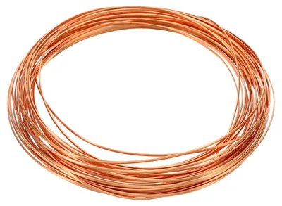 Image de Fil de cuivre demi-rond - Fil de bricolage semi-rigide - Fabrication de bijoux et jardinage - 0,8 x 0,4 mm - Longueur : 6 mètres