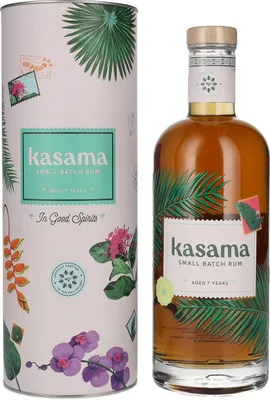 Produktbild von Kasama 7 Years Old Small Batch Rum 40% Vol. 0,7l in Geschenkbox
