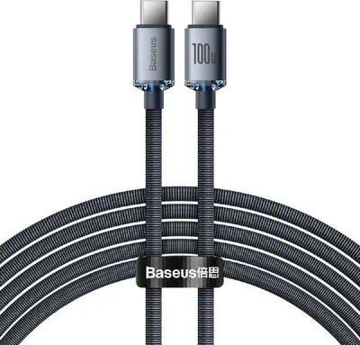Immagine prodotto di Cavo dati Baseus USB-C 100W 2m Nero - Ricarica Veloce KP25166