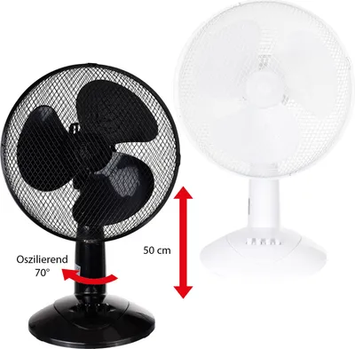 Produktbild von Linder Exclusiv Tischventilator 30 cm Weiß