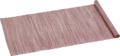 A rolled-up table runner on a white background.