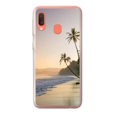Produktbild von MuchoWow® Handyhülle Schutzhülle Hülle für Samsung Galaxy A20e Strand - Meer - Palme Silikon Softcase Handy Hülle - Abdeckung