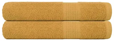 Immagine prodotto di vidaXL Asciugamani FROGN, 2 pezzi, oro, 100x200 cm, 360 g/m²