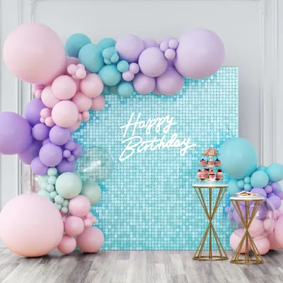 Produktbild von Pailletten Dekoration 30cm - Hintergrundstoff - Fotografie - Geburtstag - Hochzeit