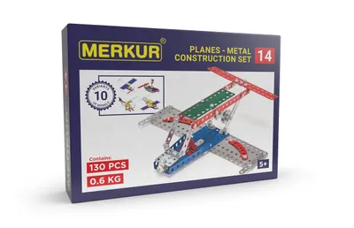 Productafbeelding van Merkur bouwpakket 014, vliegtuig, 10 modellen, 130 onderdelen