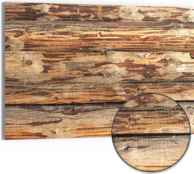 Produktbild von DEQORI Hybrid Leinwand Bild 90x60 cm 'Muster der Natur' Wandbild Glas flach modern