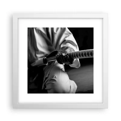 Produktbild von Gerahmtes Poster - Weißer Rahmen - Samurai-Schwert - 30x30 cm - Wand Bild - Wanddeko - Wandbilder - Kunstposter - Wandposter - Bilderrahmen - Bilder - Kunstdruck - Wandbild - P2WAC30x30-3746