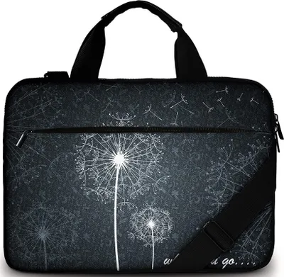 Produktbild von Laptoptasche / Notebooktasche 15 - 15.6 Zoll aus Canvas, Schmutz & wasserabweisend, Pusteblume