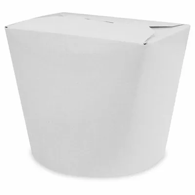 Produktbild von 50x Food Boxen Take Away Boxen aus Vollpappe beschichtet weiß 750 ml