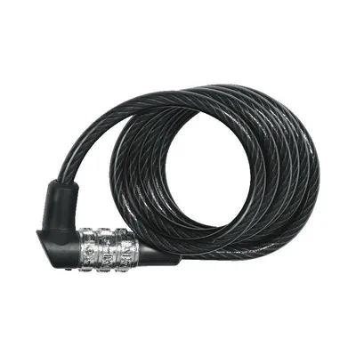 Obrázok produktu pre Špirálový káblový zámok ABUS 3506C - 6 mm hrubý, flexibilný kombinačný zámok - stupeň zabezpečenia ABUS 1 - 180 cm - čierny