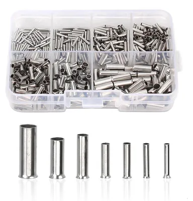 Kabelhülsen-Set 600 Stück, 0,5-6,0 mm², Kupfer, nicht isoliert