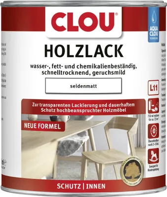 Produktbild von Aqua Clou Holzlack 750 ml seidenmatt transparent
