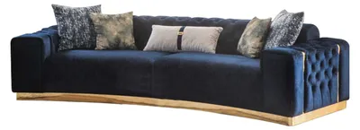 Zdjęcie produktu dla Sofa tapicerowana 4-osobowa siedzisko tekstylne design sofy nowoczesne nowe