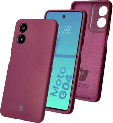 Produktbild von Bizon Soft Case Motorola Moto G04 dunkel lila
