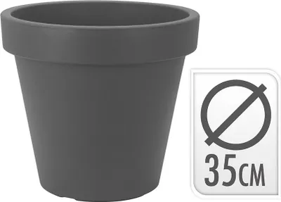 Image de Pot Injection Anthracite Design Moderne, Robuste - Générique