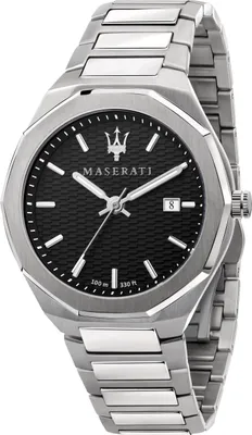 Imagen del producto de Reloj de cuarzo Maserati, acero inoxidable, color plateado