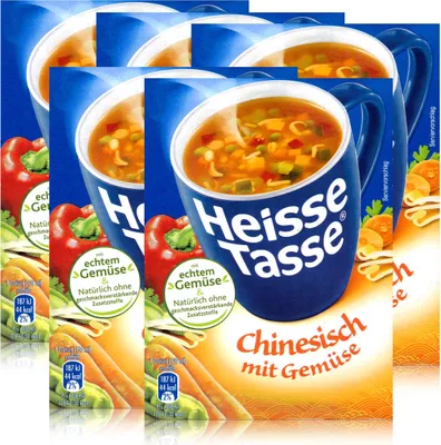 Produktbild von Heisse Tasse Chinesisch mit Gemüse 3 Beutel á 11,3g (5er Pack)