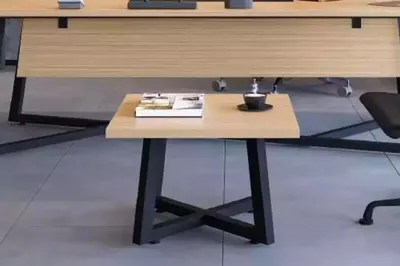 Produktbild von Modernes Büro Set Schreibtisch Couchtisch Aktenschrank Kommode 4tlg.