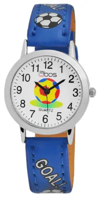 Produktbild von QBOS Kinder Armbanduhr Felix Felix, silberfarbig, Mineralglas