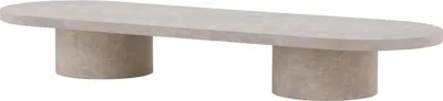Image de FURNLUX Table basse Narvik Marble Grey 60cm / Hauptfarbe : Grau / Abmessungen : 60 x 190 x 25 cm