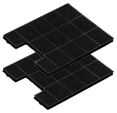 Produktbild von 2x Amica KF 17133 Dunstabzugshaubenzubehör / Kohlefilter für KH 17126 E, IH 17104 E, KH 17022 E / schwarz