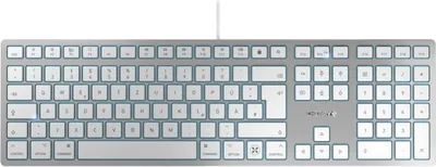 Produktbild von CHERRY TAS KC 6000 C FOR MAC Corded DE-Layout silver/white