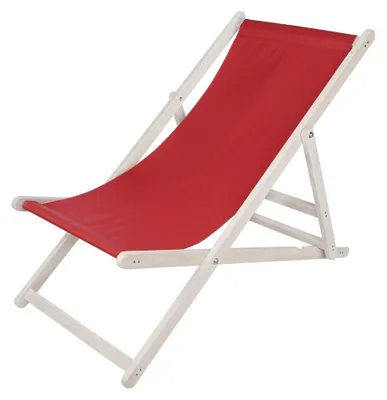 Immagine prodotto di Sedia a sdraio Lettino da spiaggia Bianco Lettino da giardino Pieghevole Lettino prendisole Sedia da spiaggia Rosso