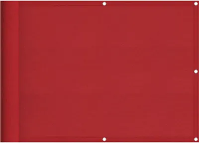 Image de vidaXL Pare-vue de balcon rouge 75x1000 cm 100 % polyester-Oxford