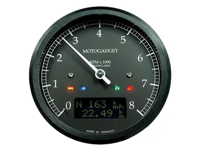 Produktbild von motogadget Chronoclassic Drehzahlmesser DarkEdition -8.000 U/min