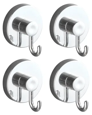 Produktbild von WENKO 4er Set Wand Haken ohne Bohren Bad Küchen Handtuch Garderoben Kleider