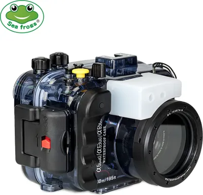 Produktbild von Seefroesche Wasserdichtes Kameragehaeuse Tauchtasche Schutzhuelle Unterwasser 60 m Kompatibel mit A6000 / A6300 / A6500