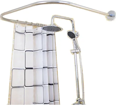 Obrázek produktu pro Tyč na sprchový závěs, nerezová ocel, snadná instalace, stříbrná