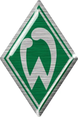 Produktbild von SV Werder Bremen Sticker Raute 3D