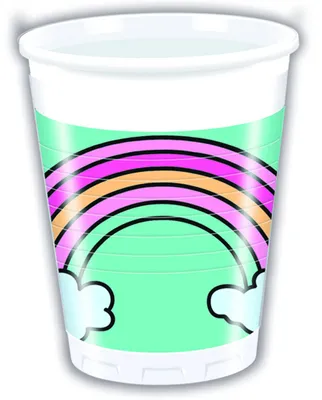 Immagine prodotto di Magic Party Rainbow 8 bicchieri di plastica 200ml