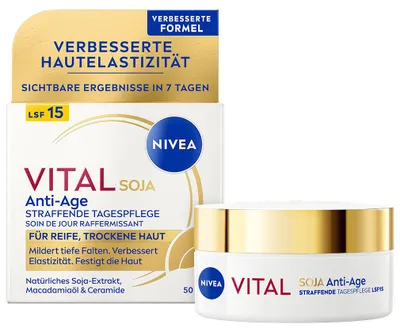 Image de NIVEA 86615 NIVEA VITAL SOJA Anti-Age LSF 15 STRAFFENDE Gesichtscreme 50,0 ml