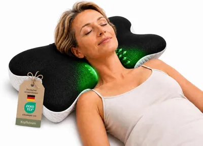 Produktbild von Orthopädisches Nackenkissen 60x35x12 cm | Memory Foam | ergonomisches Kopfkissen