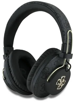Image de Casque intra-auriculaire Guess Bluetooth Enc Metal 4G Logo Noir