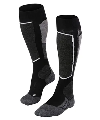 Image de Chaussettes De Ski En Cashmere Falke Sk2, Noir, Motifs Mixtes, Taille 39-41