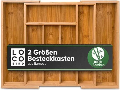 Produktbild von Schubladenaufsatz für Besteck, groß, silber, Edelstahl