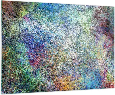 Produktbild von Bilder auf glas - Abstraktion modern - 100x70cm - Glasbilder - Wandbilder - Kunstdruck - zum Aufhängen bereit - Wanddekoration aus Glas - Glas Bilder - Wandbild auf Glas - Einteilig - GAA100x70-3668
